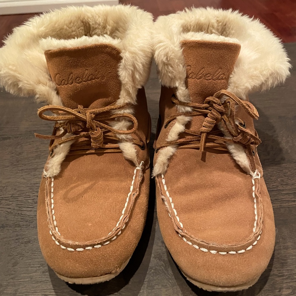 Cabelas fur lined leather boots